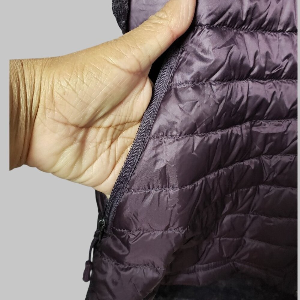 32 Degrees Heat Womens Mixed Media Plush Faux Fur Down Jacket Purple Medum - Picture 15 of 16